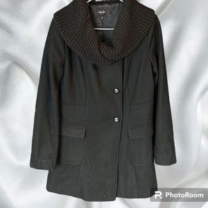 M COLLECTION black short winter coat size 10